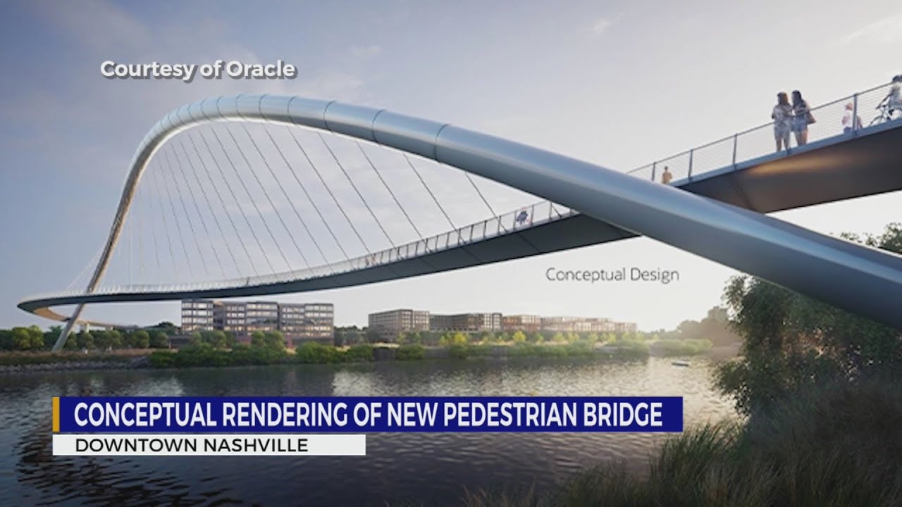 Conceptual rendering of new pedestrian bridge