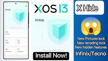 Infinix xhide app of XOS 13 updated version | X hide new features