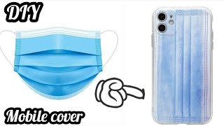 Easily make mobile cover//How to make face mask mobile cover at home/useful idea .. screenshot 3