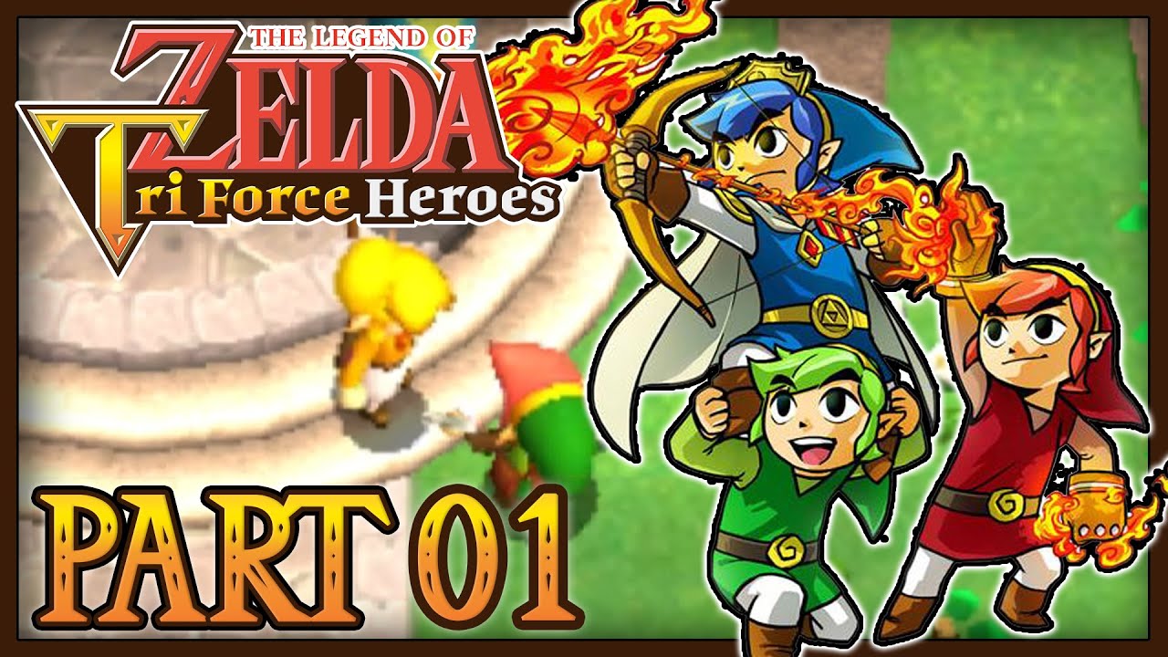 The Legend of Zelda Tri Force Heroes Part 1 "Tri Force Heroes" Gameplay