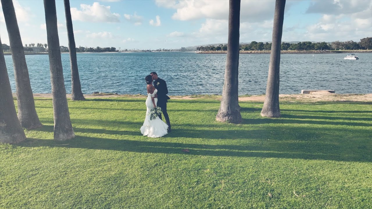 The Dana On Mission Bay / St. Agnes Church / Father first look / Bridgette & Max Wedding Video