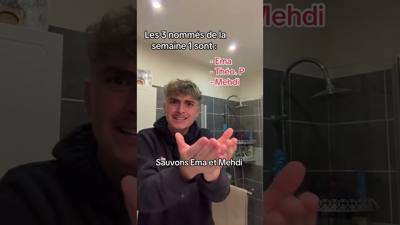 Nommés de la star academy semaine 1 ( Ema / Théo P / Mehdi ) 