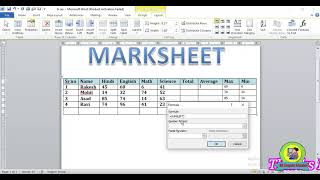 How to do calculation in MsWord | SUM, AVERAGE, MIN, MAX | Hindi | Super Trick 👌👌🔥|