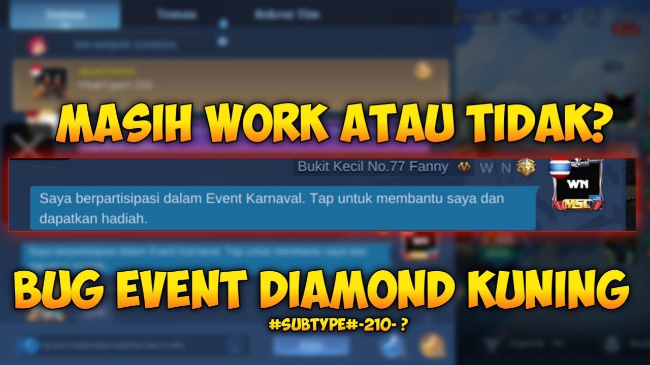 BUG DIAMOND KUNING MLBB |  BUG EVENT 11.11 ML TERBARU !! BUG KODE DIAMOND KUNING ML