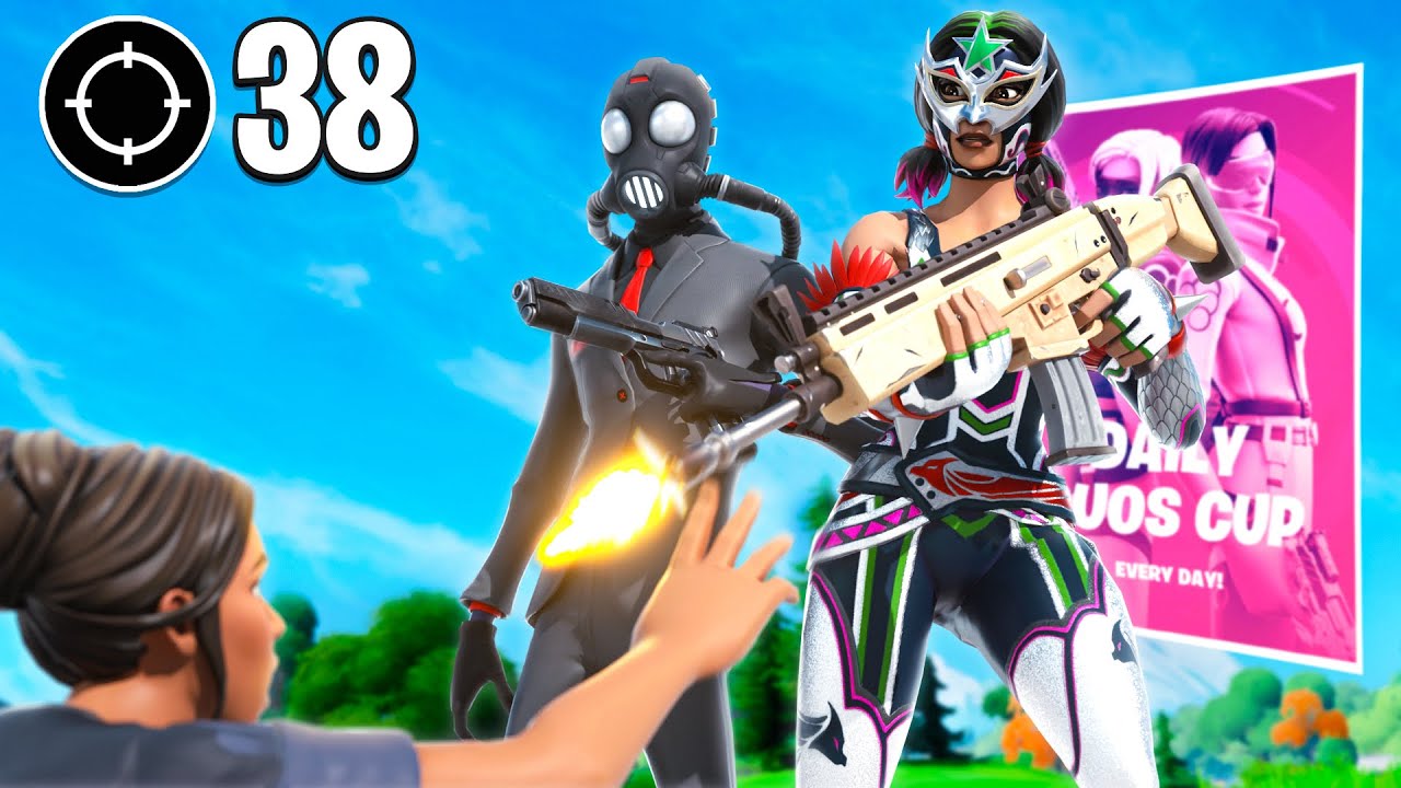 Insane 38 Kill W-key WIN on Controller (Daily Duos Cash Cup) | LeTsHe