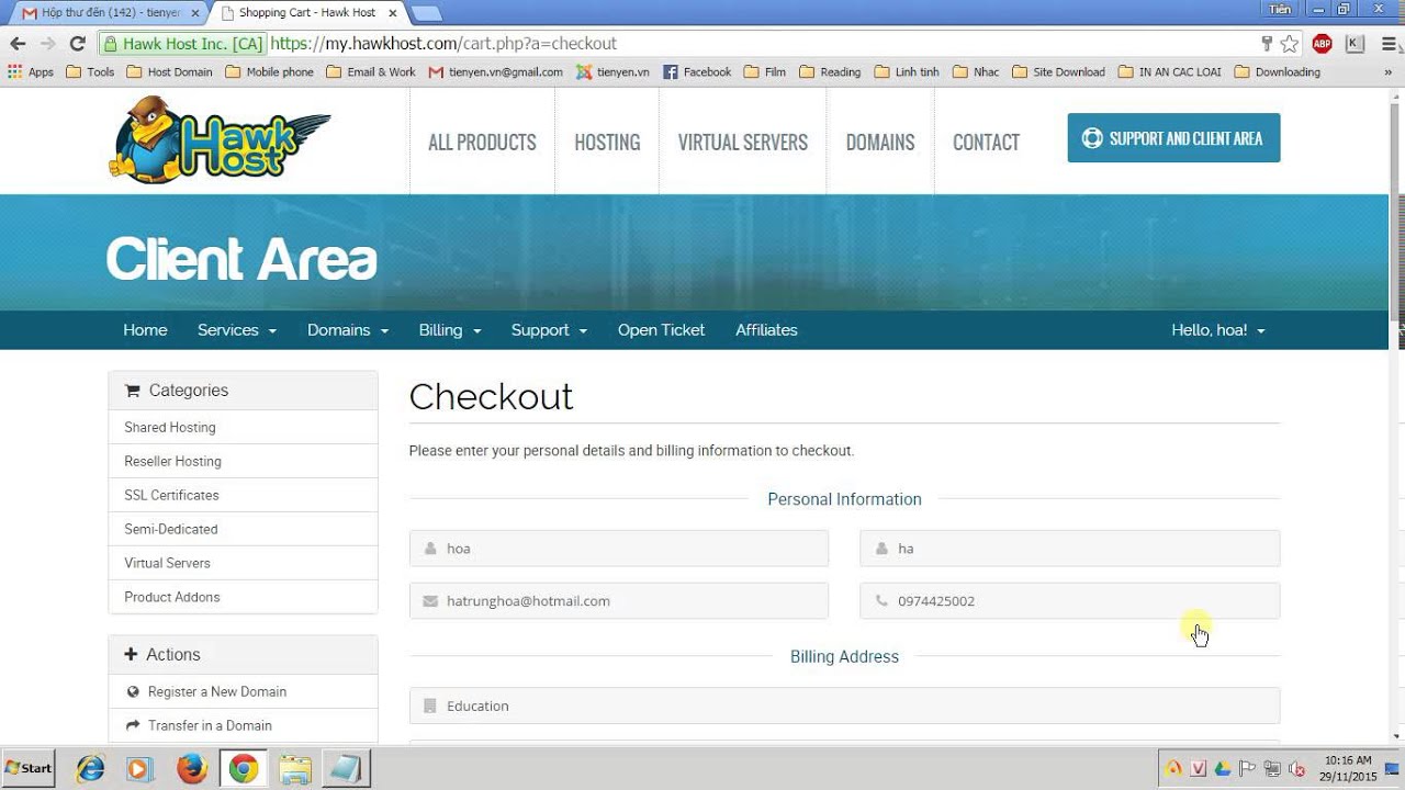 Mua host tai Hawkhost.com -  Black friday 2015