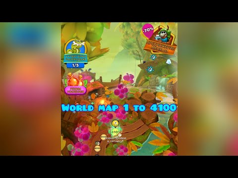 Best fiends world map 1 to  4100