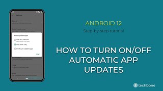 How to Turn On/Off Automatic App Updates [Android 12]