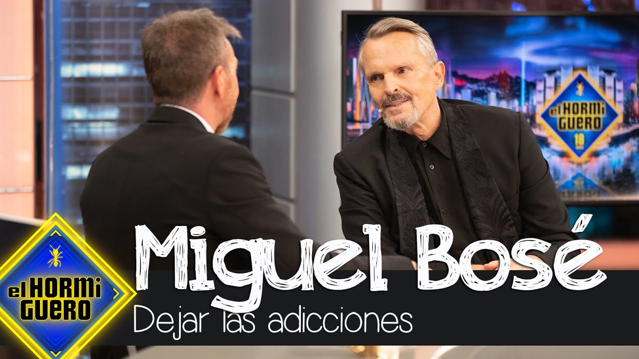 ¿Cómo es dejar las adicciones? Miguel Bosé recuerda su duro pasado - El Hormiguero