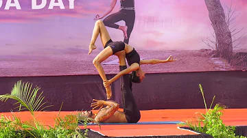 International Yoga Day | Performance | Couple Yoga | Ahmednagar | Sukh Yoga