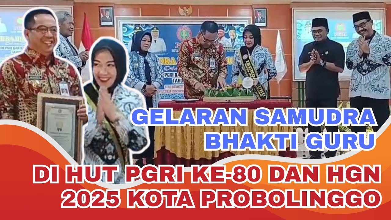 Samudra Bhakti Guru Warnai HUT ke-80 PGRI & Hari Guru Nasional 2025 di Kota Probolinggo