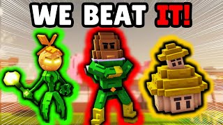 We FINALLY BEAT THE DOJO In Garden Tower Defense!