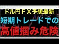 【ドル円FX予想】長期足は新たな押し目買い成立なるか注目ですが、短期足では為替介入の影響も多少残っているのか、少し不安定な相場状況が続いてます！昨日も一瞬100pips下落があったので、損切り位置重要