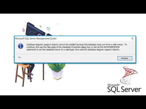 Error de Database diagram support en sql server||Solucionado|| TODAS LAS VERSIONES DE SQL