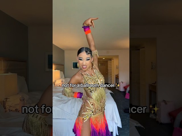 do u guys like the dress? #latindance #dance #makeup #transition #ballroomdance #trending Video Thumbnail