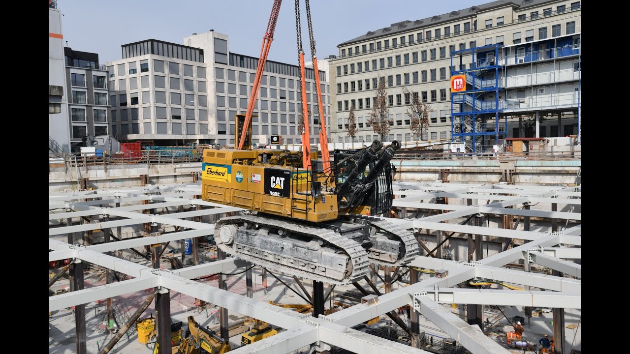 Baggerlupf am Mythenquai in Zürich am 12. März 2022