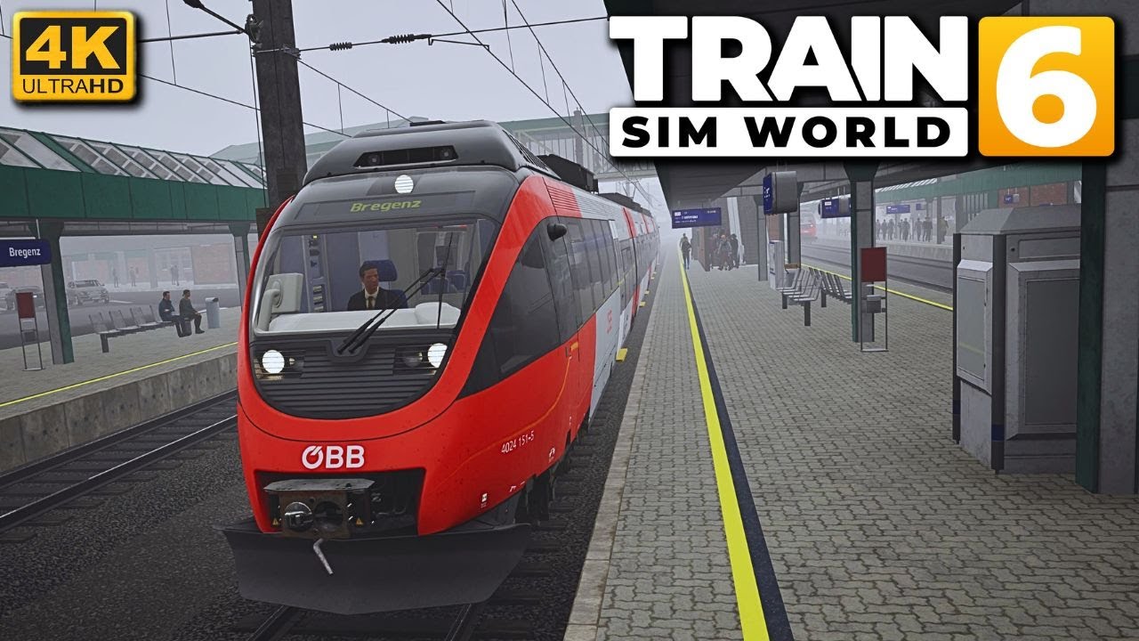 Train Sim World 6 PS5 Pro Gameplay - S Bahn Vorarlberg - OBB 4042 - Lustenau To Bregenz.