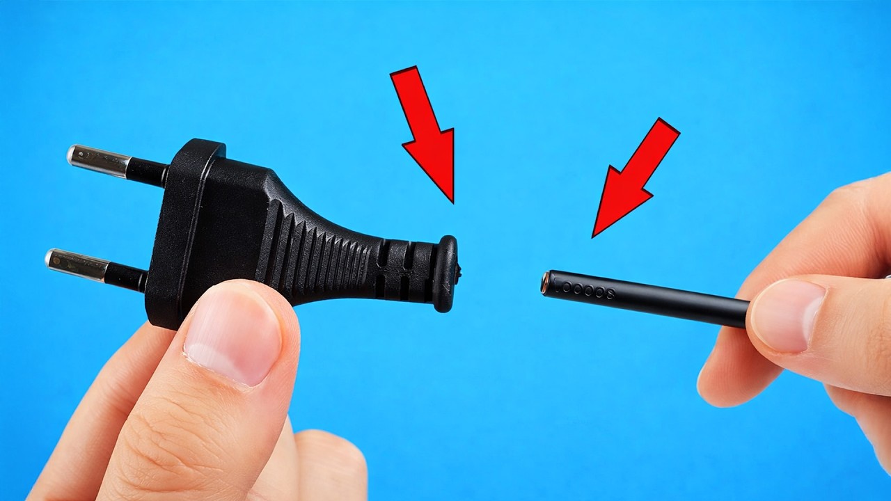 Very few people know how to fix a broken electrical plug! An amazing ...