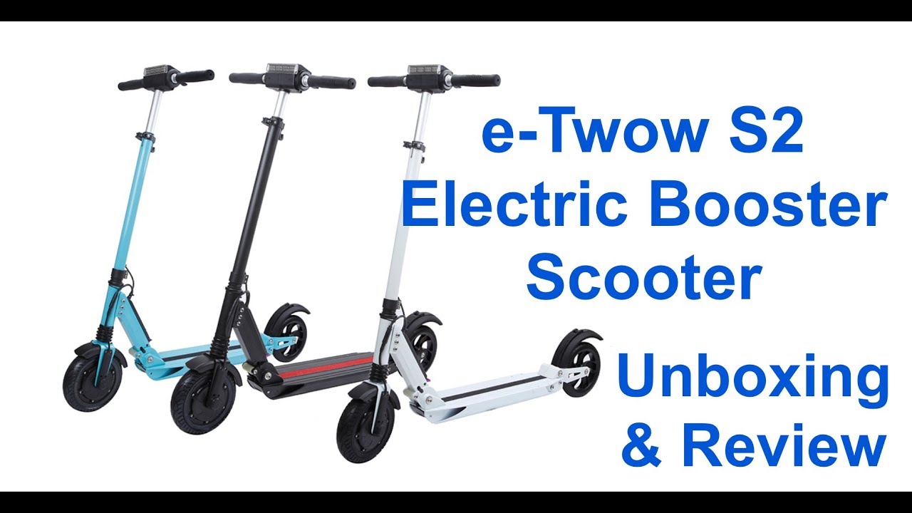 e-Twow S2 Booster Best Electric Scooter Unboxing Video - YouTube