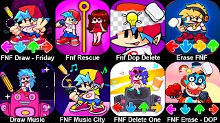 FNF Draw Friday Night Music,Rescue Girlfriend Puzzle,Dop Delete One Part,Erase Friday Night Funkin