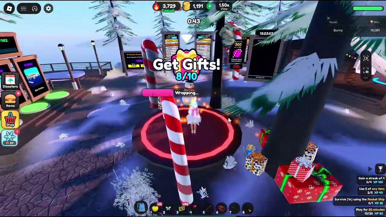 Disaster Island Survival 🎁💫🎄🎉Christmas event delivering presents 2025🎁