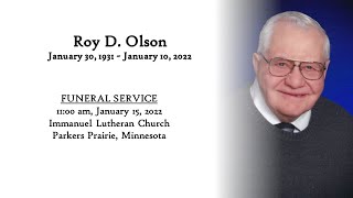 Funeral Service for Roy D. Olson
