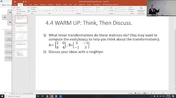 Math 213 Class Video 4.4 Similarity and Diagonalization 11/05/20