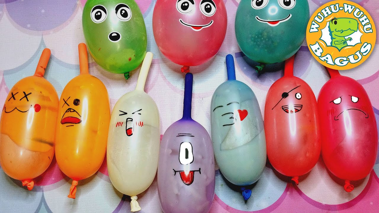 Satisfying ASMR playing Smile playing balloon - 🌈Rainbow Smile with FUNNY BALLOONS - vidio 20