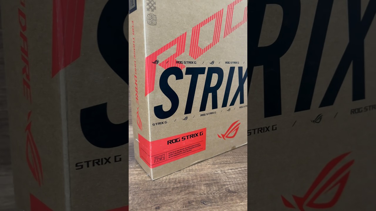 Asus Rog Strix G16 unboxing Rtx4060