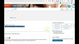 Searching databases for NYT articles related to topics