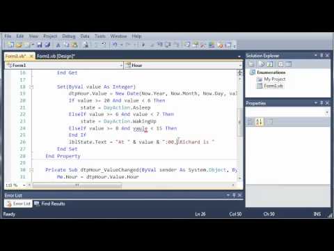 Visual Basic Tutorial - 67 - Finishing The DayAction Program