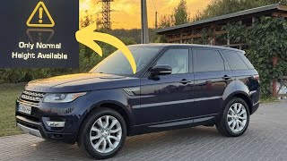 “Only normal height available” warning in Range Rover
