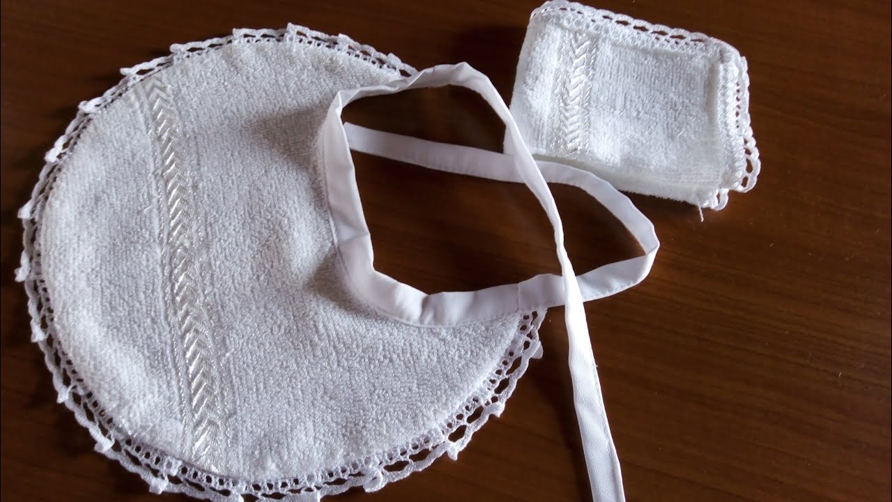 كيف تفصيل وخياطة مريلة او صدرية الأطفال (ريقه) باسهل طريقه