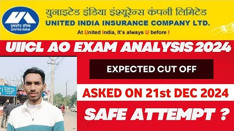 UIICL AO 2024 EXAM REVIEW | UIICL AO Analysis 2024 | Generalist Post Scale 1 | Specialist