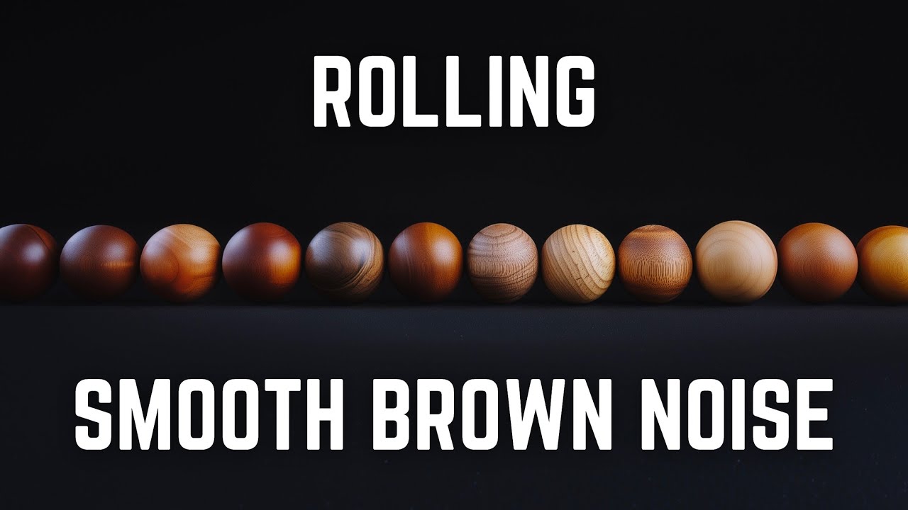 ROLLING SMOOTH BROWN NOISE | 12 Hours | Black Screen | No Midway Ads | Sleep/ Relax/ Focus