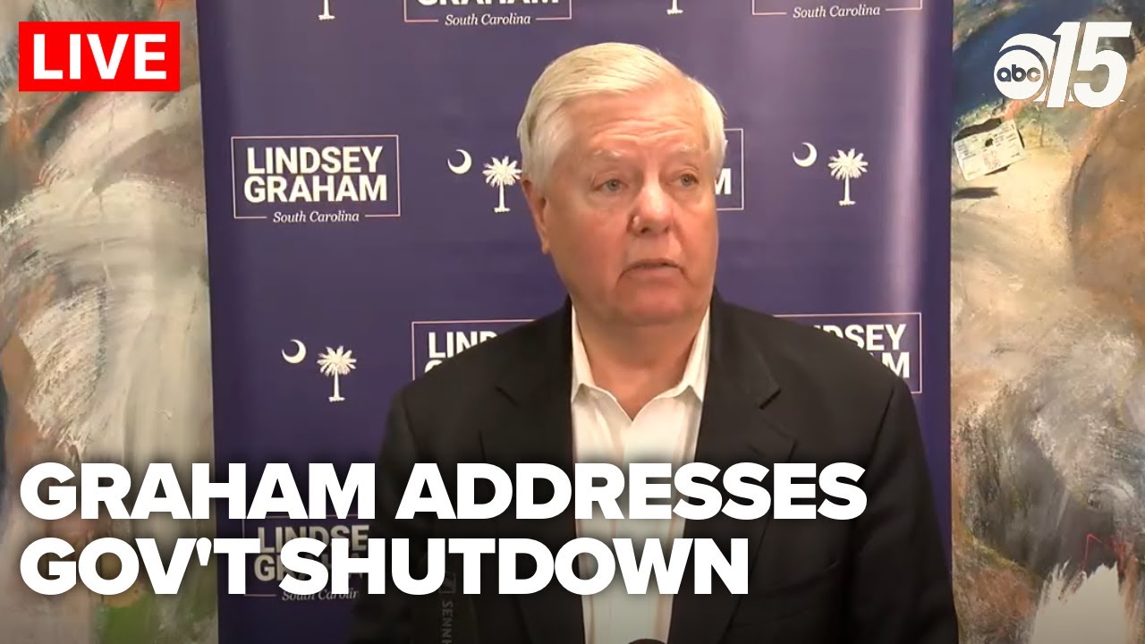 LIVE: Sen. Graham addresses government shutdown, congressional pay proposal