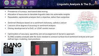 2022 SMART Symposium Day 2: Technical Talks: AI, Autonomy, and Advanced Software & Computing