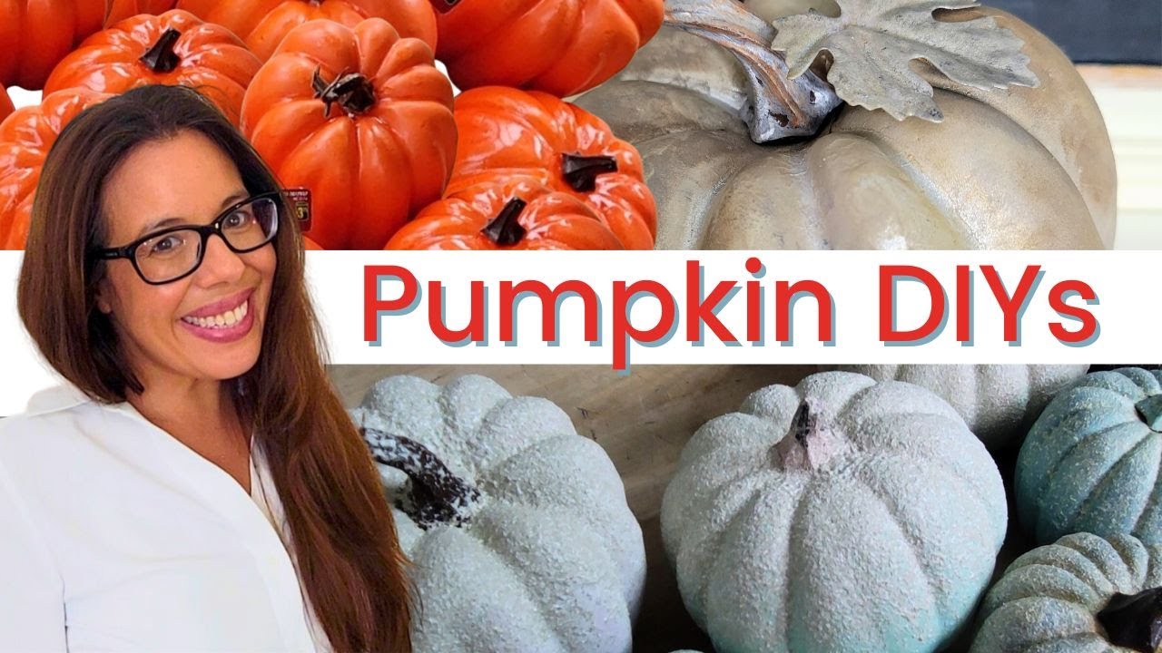 DIY Pumpkins 🎃 Dollar Tree Pumpkin Makeovers YouTube
