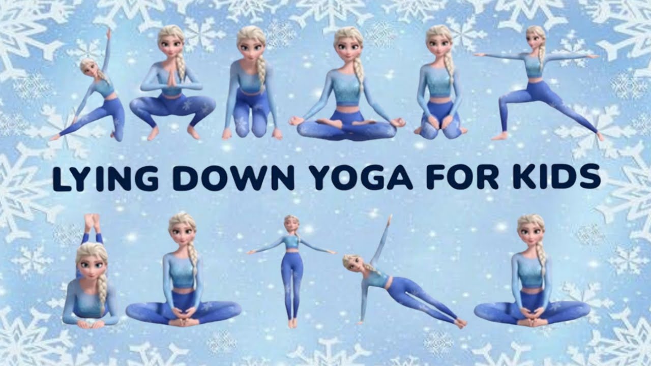 Elsa’s Magical Lying Down Yoga for Kids ❄️ Easy Frozen Yoga for Beginners