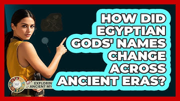 How Did Egyptian Gods