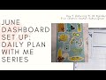 June Dashboard in the Erin Condren A5 Agenda / Daily Plan With Me Series for June