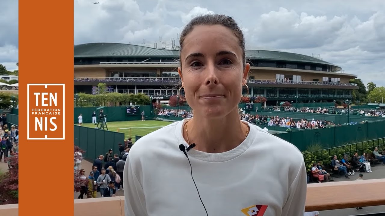 Alizé Cornet après sa qualification pour le 3e tour de Wimbledon