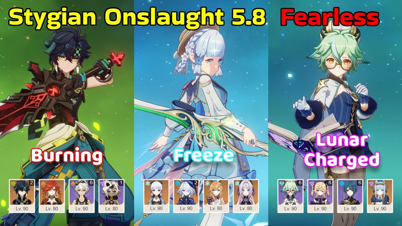 FEARLESS SQUADS ASSEMBLED! Kinich Mavuika Ayaka Furina Ineffa | Genshin Impact 5.8 Stygian Onslaught