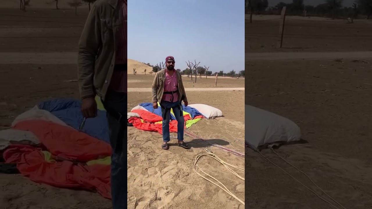 Parasailing at Bikaner desert camp & resort