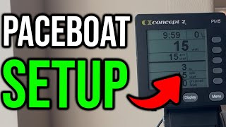 How to Set Paceboat on Concept 2
