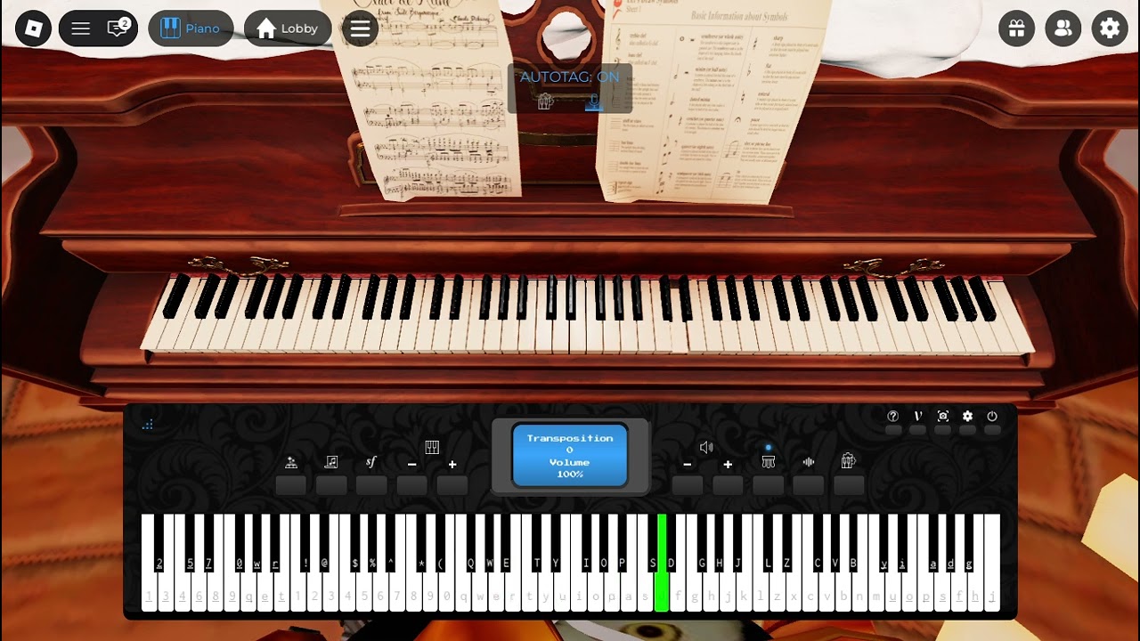 Roblox piano playing interstellar main theme song