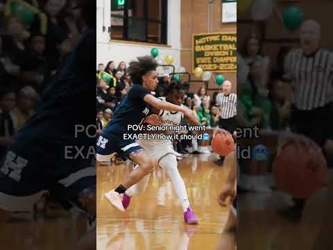 Abdou Toure going off on senior night as he should 😮‍💨 #fyp #trending #basketball #senior #madehoops