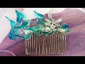 妖精の舞うコーム、ワイヤーレジン♪A fairy-dancing comb, wire resin ♪