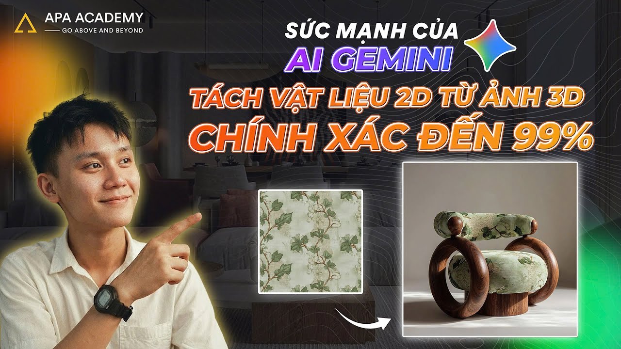 Sức Mạnh Của AI GEMINI | Tách Vật Liệu 2D Từ Ảnh 3D Chính Xác Đến 99%