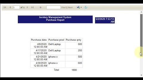 12 - Creating Purchase Detail Report - Inventory System Project in ASP.NET MVC 5 in Urdu/Hindi